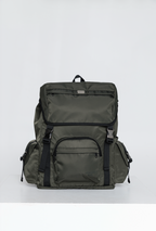 Front view of the Olive Cruiser backpack