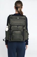 Another person wearing the Olive Cruiser, viewed from behind
